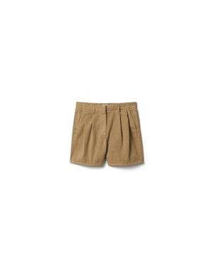 Miu Miu Old Gabardine Bermudas - Natural
