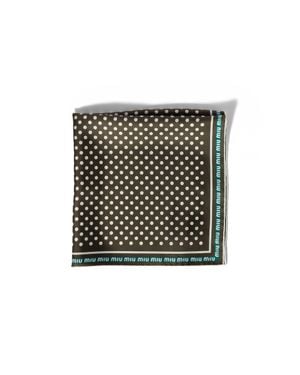Miu Miu Printed Twill Scarf - Gray