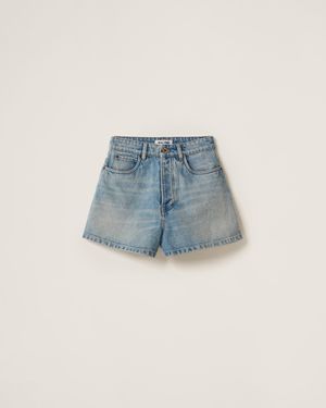 Miu Miu Denim Shorts - Blue