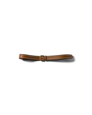 Miu Miu Leather Belt - White