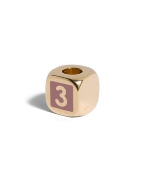 Miu Miu Enamelled Metal Dice Charm - Pink