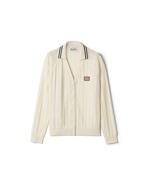 Miu Miu Cashmere Cardigan - Natural