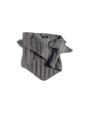 Miu Miu Wool And Cashmere Stole - Grey