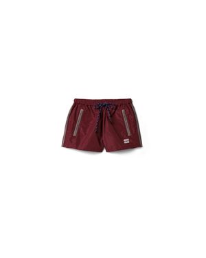 Miu Miu Technical Fabric Shorts - Red