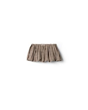 Miu Miu Pleated Prince Of Wales Checked Miniskirt - White