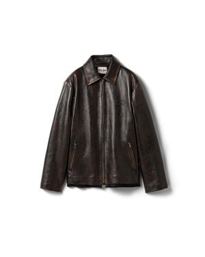 Miu Miu Nappa Leather Jacket - Black