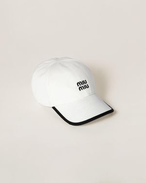 Miu Miu Drill Baseball Cap - Metallic