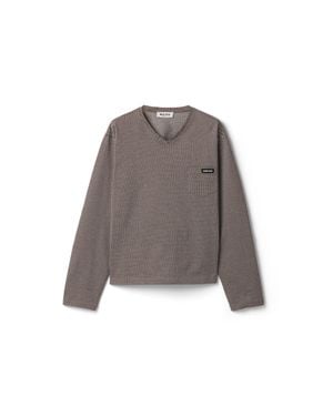 Miu Miu Jacquard Jersey T-Shirt - Brown