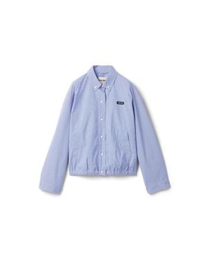 Miu Miu Gingham Check Blouson Jacket - Blue