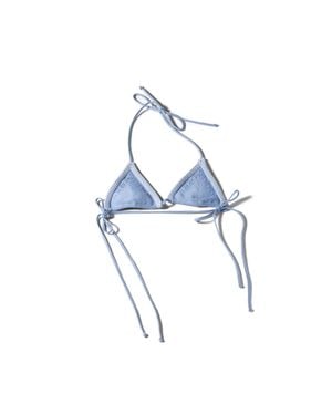 Miu Miu Cotton Bra - Blue