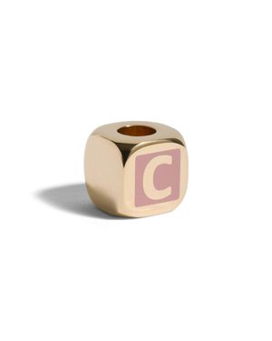 Miu Miu Enamelled Metal Dice Charm - Natural