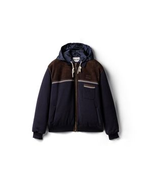 Miu Miu Knit And Leather Down Jacket - Black