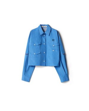 Miu Miu Poplin Shirt - Blue