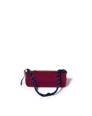 Miu Miu Gabardine Pouch - Purple