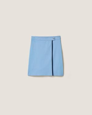 Miu Miu Technical Yarn Skirt - Blue