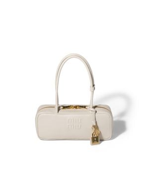 Miu Miu Beau Leather Bag - White