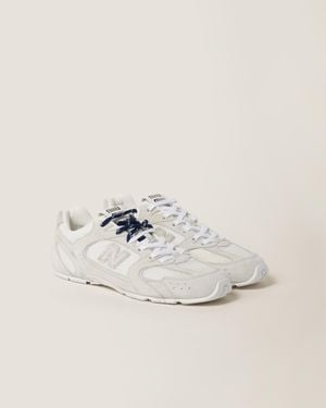 Miu Miu New Balance X Miu Miu 530 Sl Suede And Mesh Sneakers - White