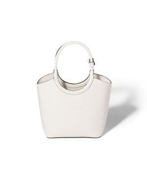 Miu Miu Ivy Leather Handbag - White