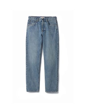 Miu Miu Denim And Poplin Five-Pocket Jeans - Blue
