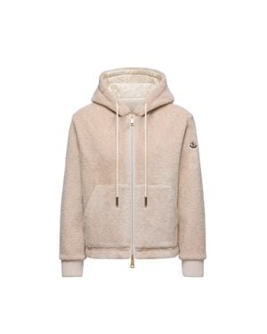 Moncler Wendbarer Wattierter Kapuzenpullover, Damen, Größe - Natur