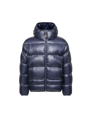 Moncler Moncler Anapo Hooded Mid-Length Down Jacket - Blue