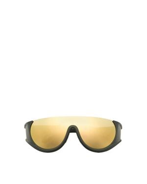 Moncler Occhiali Da Sole Avvolgenti Pulser, Taglia - Giallo