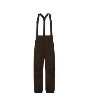 Moncler Moncler Corduroy Insulated Ski Bib - Brown