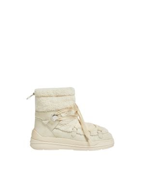 Moncler Insolux Suede Snow Boots - Natural