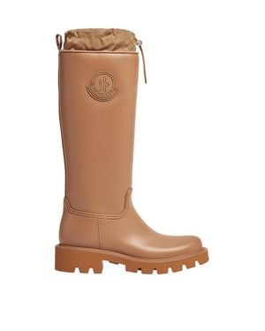 Moncler Stivali Da Pioggia Kickstream High, Donna, Taglia - Marrone