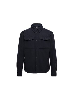 Moncler Camicia A Maniche Lunghe, Uomo, Taglia - Blu