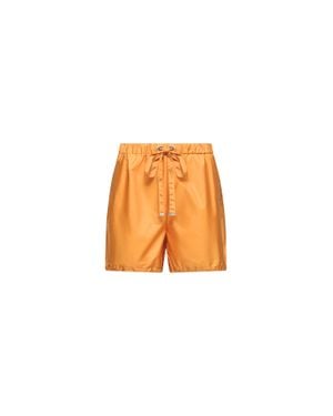 Moncler Moncler Logo Patch Taffeta Shorts - Orange
