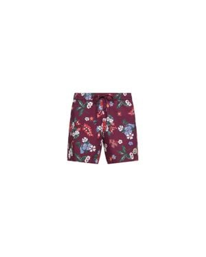 Moncler Moncler Floral Print Swim Shorts - Red