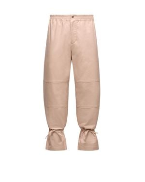 Moncler x Gilga Farm designed by Donald Glover Moncler X Gilga Farm By Donald Glover Cotton Gabardine Trousers - Natural