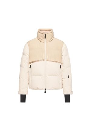 Moncler Moncler Bessin Fringed Insulated Ski Jacket - Natural