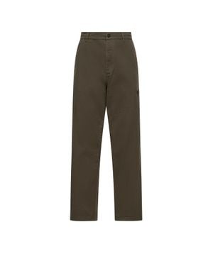 Moncler Moncler Stretch Gabardine Trousers - Brown