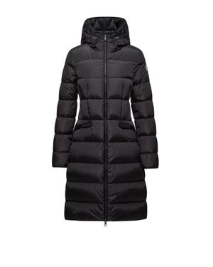 Moncler Moncler Avocette Hooded Long Down Jacket - Black