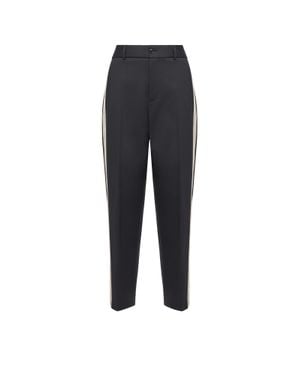 Moncler Moncler Pantalones De Sastrería De Mezcla De Algodón, Hombre, Talla - Azul