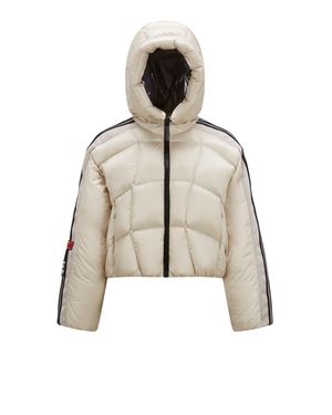 Moncler x adidas Originals X Adidas Originals Fusine Short Down Jacket - Natural