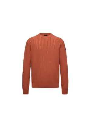 Moncler Wool Sweater With Pocket - Red