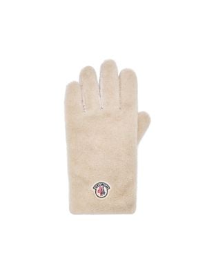 Moncler Teddy Padded Gloves - Natural
