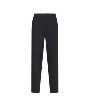 Moncler Moncler Technical Linen Blend Trousers - Blue