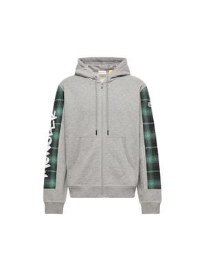 Moncler Moncler Zip-Up Hoodie - Gray