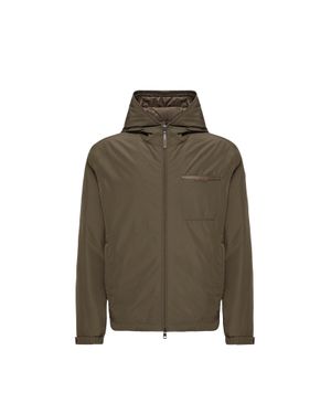 Moncler Moncler Austerin Hooded Short Down Jacket - Green
