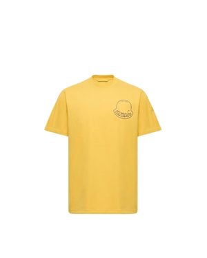 Moncler T-Shirt Logata - Giallo