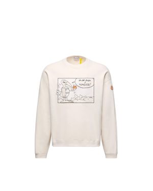 Moncler x Gilga Farm designed by Donald Glover Moncler X Gilga Farm By Donald Glover Cotton Sweatshirt - White