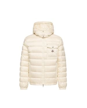 Moncler Moncler Verith Hooded Short Down Jacket - Natural