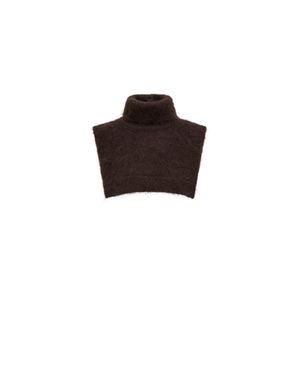 Moncler Moncler Mohair & Wool Blend Bib - Brown