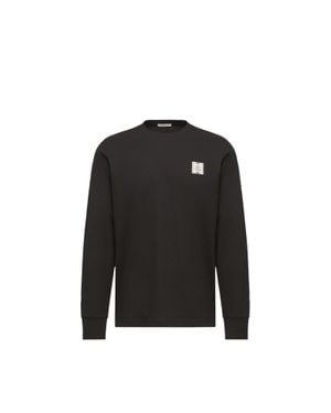 Moncler T-Shirt A Maniche Lunghe - Nero