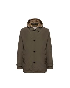 Moncler Moncler Evrine Hooded Down Parka - Brown