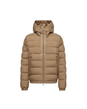 Moncler Moncler Doudoune À Capuche Zeflor, Homme, Taille - Marron